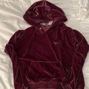 Plum colored velour top